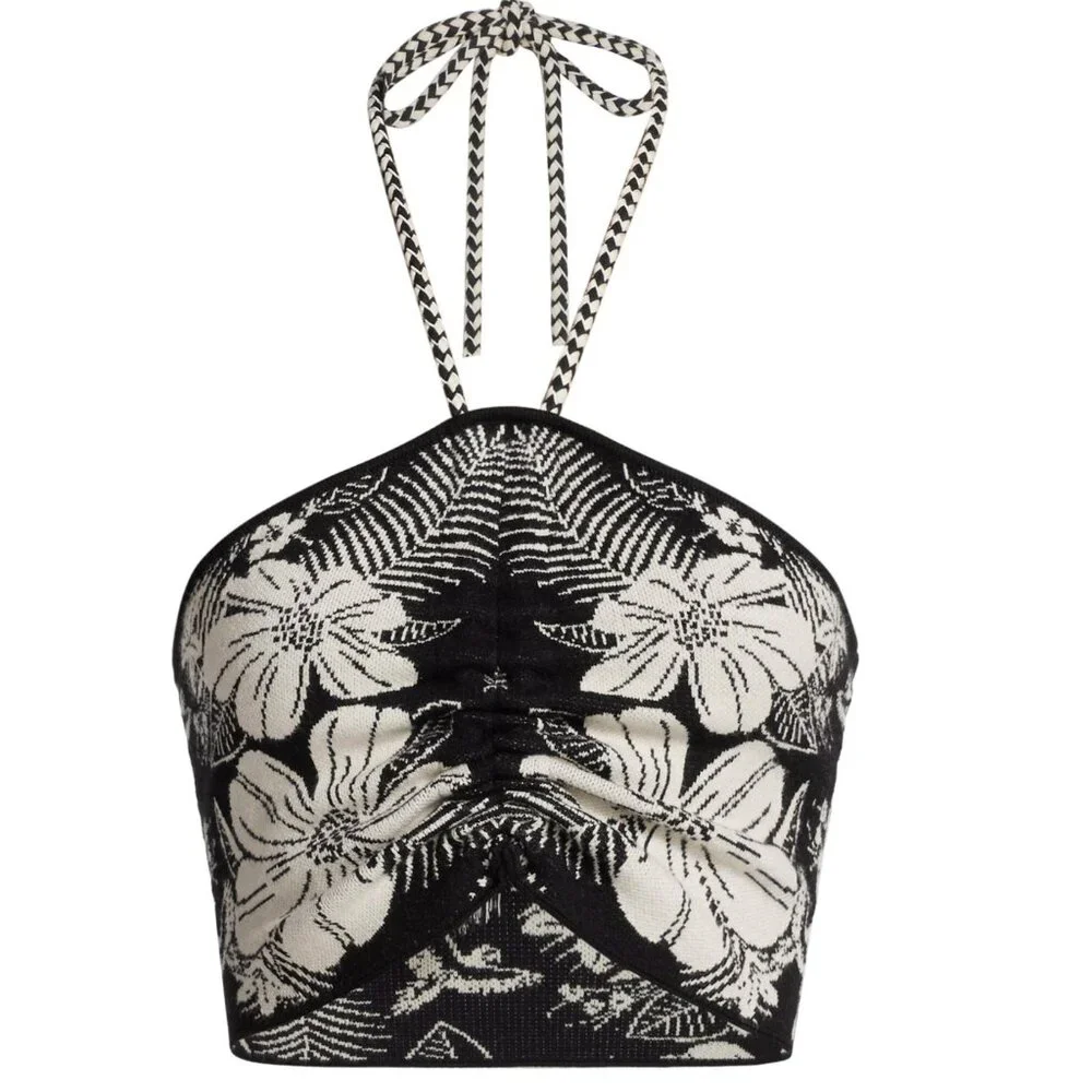 FARM RIO Black Macaw Elegance Knit Top - Picture 6 of 6